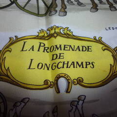 HERMES スカーフ カレ90 エンジ（ロンシャンへの散歩）