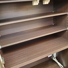 ニトリ/NITORI キッチンボード 幅80cm コパン80 ブラウン 木目模様 2枚