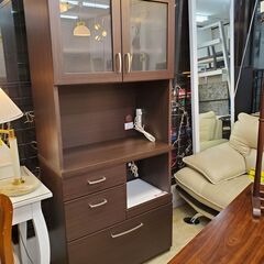 ニトリ/NITORI キッチンボード 幅80cm コパン80 ブラウン 木目模様 2枚