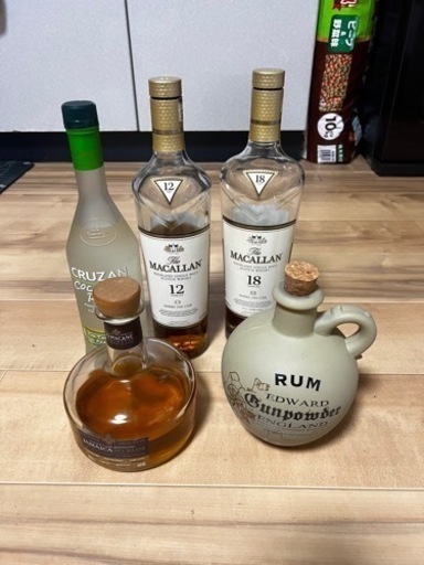 ウイスキー、ラム酒まとめ売り