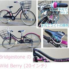 台風前！本日限定値下げ❗☆美品☆　女の子向け20インチブリジストン自転車
