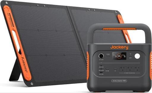 ⭐新品未使用⭐Jackery Solar Generator 1000 New 1070Wh ポータブル電源 100W ソーラーパネル 1枚 2点セット