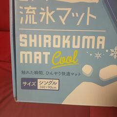 最安価格！20日まで！白クマ気分　流氷マット　シングル