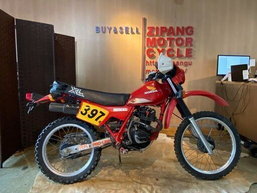 □HONDA XL 200S MD06 ホンダ 200cc 23520km レッド 実動! VMX モトクロス ビンテージ バイク 札幌発★