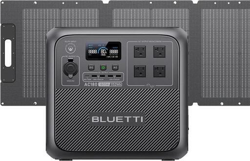 ポータブル電源 ソーラーパネルセット AC180 1152Wh/1800W 120Wソーラーチャージャー 太陽光発電セット