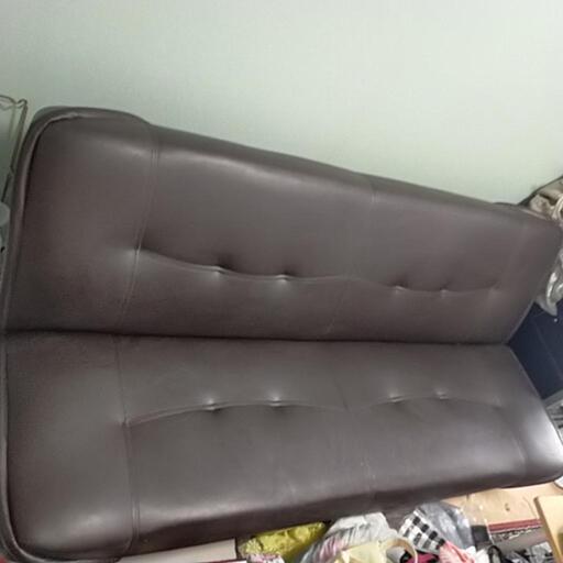 3人掛ソファ　簡易ベット新品同様