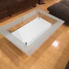 リーンロゼSC120.130強化ガラスセンターテーブル