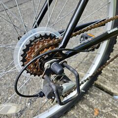 【リサイクルショップどりーむ鹿大前店】No1517　クロスバイク　26×1.95　GAZELLE MTB　ブラック　