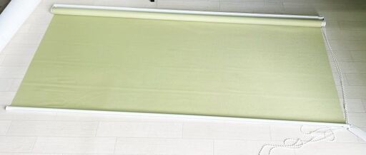(使用頻度少なく 美品！)【ニチベイ】　ロールスクリーン　RSC-O 若草色　W1860×H2220 ■A-3071