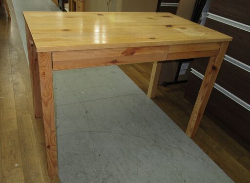 R645 MUJI 無印良品 パイン材パーソナルデスク、幅100cm Used