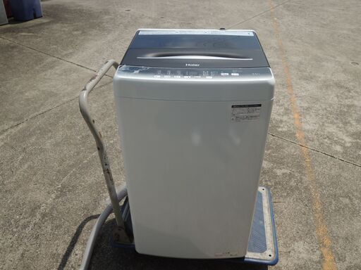 ◇Haier ハイアール 全自動電気洗濯機 JW-U55HK 50/60Hz用 5.5kg 2021年製 動作品 ホワイト/管理2521