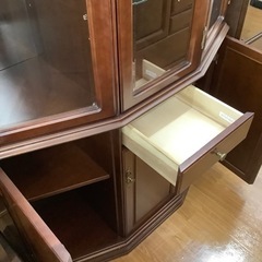富士ファニチャア 3枚扉キュリオケース LA CASA ラカーサ【トレファク 