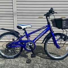 【新品★未使用】子供用マウンテンバイク　シマノ6段ギア　20インチ　ブルー