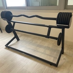 可変式バーベルセット 80LB(36kg) Black
