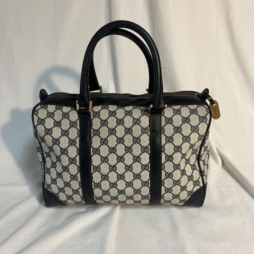 【終了】GUCCI グッチ GG ボストンバッグ レザー PVC