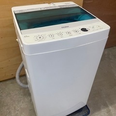 Haier 全自動洗濯機 4.5kg 中古品 一人暮らし 簡易清掃済み 動作確認済み JW-C45A-W