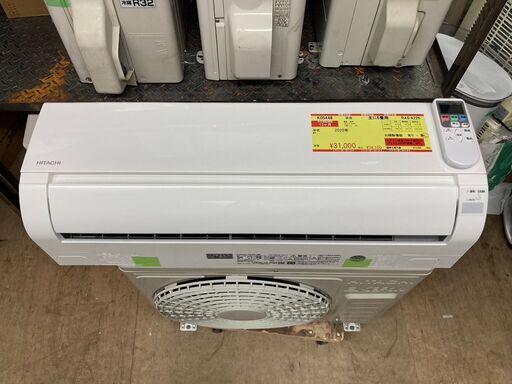 K05448　中古エアコン 日立 2020年製 主に6畳用 冷房能力 2.2KW / 暖房能力 2.2KW