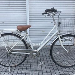 26インチ自転車】LEDオートライト 6段変速付 前タイヤ新品❗️若林