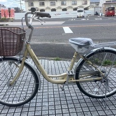 【24インチ自転車】内装3段変速　LEDオートライト付　前後タイヤ、サドル、前カゴ新品❗️若林自転車　浜大津店　SALE中❗️