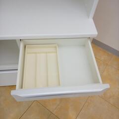 ★ジモティ割あり★ 松田家具 レンジボード 白 H100×D48.5×W197.5 クリーニング済み OJ4861 ☆ジモティ割あり☆ 松田家具 レンジボード 白 H100×D48.5×W197.5