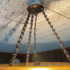 【 全国発送可能！】 希少！仏 推定1920年代！アールデコ様式 バスク型ガラスペンダントライト♪