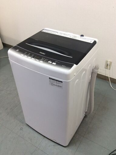 （7/28受渡済）YJT9169【Haier/ハイアール 5.5㎏洗濯機】美品 2023年製 JW-U55HK 家電 洗濯 簡易乾燥付