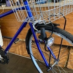 前後タイヤ・チューブ新品！】7段変速 700×32cシティクロス マット