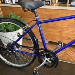 【前後タイヤ・チューブ新品！】7段変速　700×32cシティクロス　マットブルーパープル 前後タイヤ・チューブ新品！】7段変速 700×32cシティクロス マット