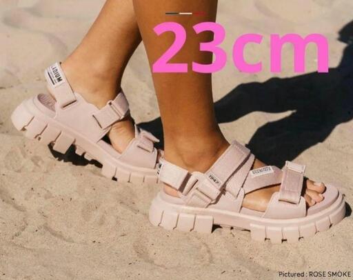 レア！パラディウム☆厚底 サンダル お洒落 ピンク 23cm 夏 アウトドア REVOLT SANDAL MONO