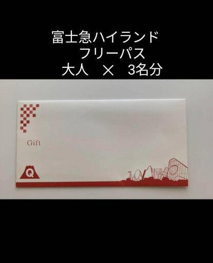 富士急ハイランド　フリーパス　チケット　3名分