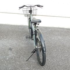 中古自転車多数販売中!　安い自転車は大丈夫？という方　是非ご来店ください!　シティサイクル　27インチ　マットカーキ　オートライト　サドルの状態は極めて良好!　売れてます!　外観状態全体的に良好!　m34