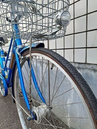 札幌【27インチ 外装6段変速 ブリヂストン 自転車】オートライト 前カゴ リアキャリア カギ付き ブルー Colorfuldays ママチャリ シティサイクル Bridgestone ブリジストン ブリヂストンサイクル 北20条店 札幌【27インチ 外装6段変速 ブリヂストン 自転車】オートライト 前