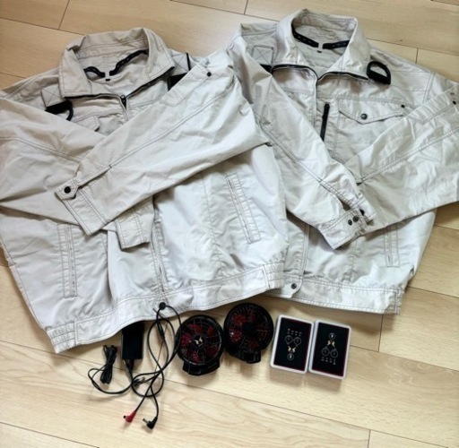 サンエス空調風神服・空調服 長袖ブルゾン2セット5Lサイズ