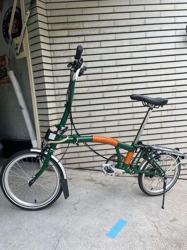 ほぼ新品　BROMPTON ブロンプトン　M6R　(グリーン×グリーン）