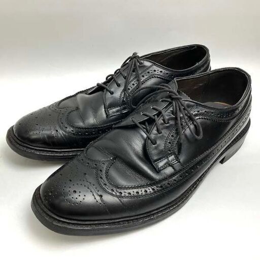 【中古品】リーガル REGAL ウイングチップ ドレスシューズ 676 サイズ26EE 5ホール ブラック 靴