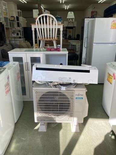【リサイクルショップ　ピカソ　小松原】2021年製 富士通ゼネラル 冷房2.2ｋw 6畳用エアコン ノクリア ホワイト AS-B221L-W★0752★