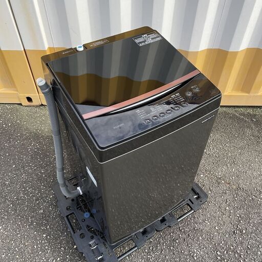 【売約済】2021年製■アイリスオーヤマ 洗濯機【6.0kg】IAW-T605BL ガラストップ IRIS OHYAMA 全自動洗濯機 6キロ ブラック