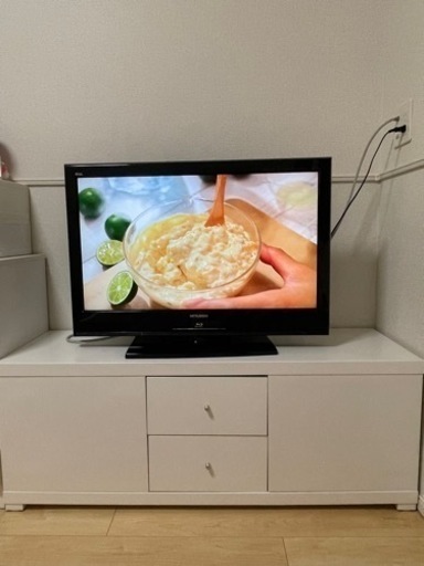 三菱　録画機能付きテレビ　テレビ台