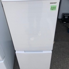 NO 289 🌈福岡市内配送設置無料✨🌈　2021年式 シャープ SHARP 冷蔵庫(幅49.5cm) 152L つけかえどっちもドア 2ドア ホワイト SJ-D15G-W