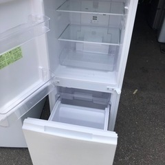 NO 289 🌈福岡市内配送設置無料✨🌈　2021年式 シャープ SHARP 冷蔵庫(幅49.5cm) 152L つけかえどっちもドア 2ドア ホワイト SJ-D15G-W