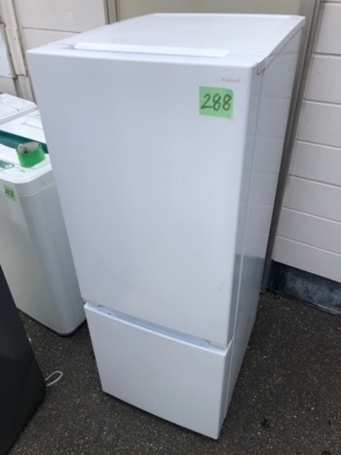 NO 288 福岡市内配送設置無料✨  2021年　yselect YRZF15J ヤマダオリジナル ２ドア冷蔵庫 (156L・右開き) ホワイト