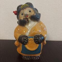 沖縄へ嫁ぎました‼️古い狸の焼物 大 信楽焼 90センチ