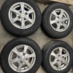 決まりました   軽トラアルミ付き　ブリヂストン145/80R12 80/78N　4本セット　ブリジストン  BS