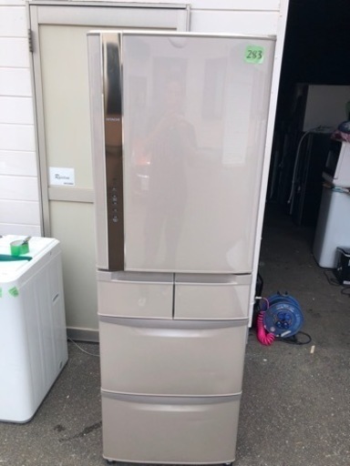 NO 283福岡市内配送設置無料✨  R-K42F-T 冷蔵庫 ビッグ\u0026スリム60 ソフトブラウン [5ドア /右開きタイプ /401L]