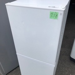 NO 278  🌈福岡市内配送設置無料✨🌈  2020年　106L 2ドア冷蔵庫 Nグラシア WH