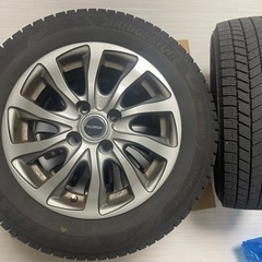 バリ山】23年製スタッドレスタイヤ 社外アルミ4本セット ブリジストン
