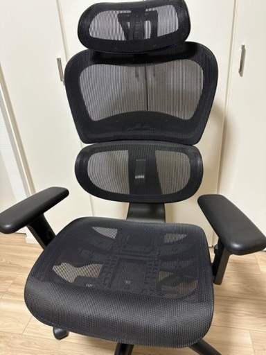 【美品】ワークチェア　黒　メッシュ