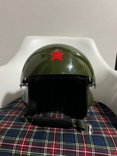 未使用旧ソ連式 空軍ミグ戦闘機パイロット用ヘルメットダブル