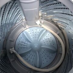 NO 297 🌈福岡市内配送設置無料✨🌈 2021年　ハイセンス 全自動 洗濯機 7.5kg ホワイト HW-G75A 最短10分洗濯 スリム