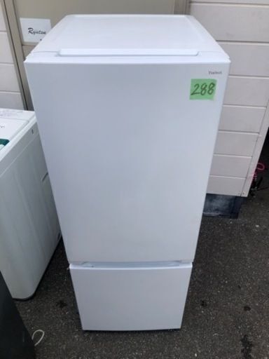 NO 288 福岡市内配送設置無料✨ 2021年　yselect YRZF15J ヤマダオリジナル ２ドア冷蔵庫 (156L・右開き) ホワイト